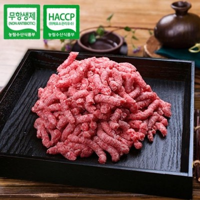 행복한목장 No항생제 한우 갈은고기1kg(fresh)